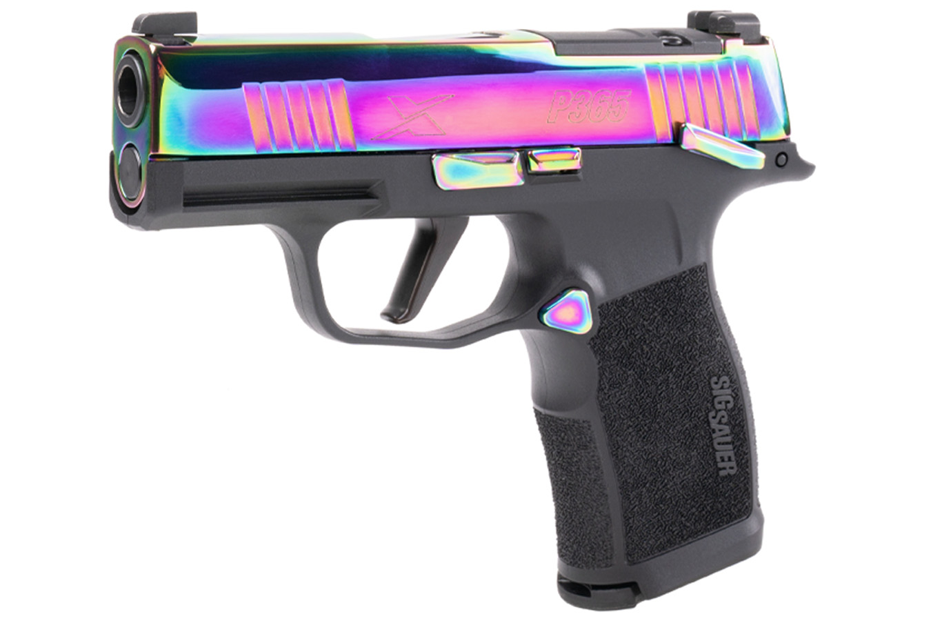SIG SAUER P365X 9mm Optic Ready Pistol with Rainbow Titanium Slide